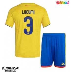 Kolumbie Jhon Lucumi #3 Dětské Domácí dres komplet MS 2026 Krátký Rukáv (+ trenýrky)
